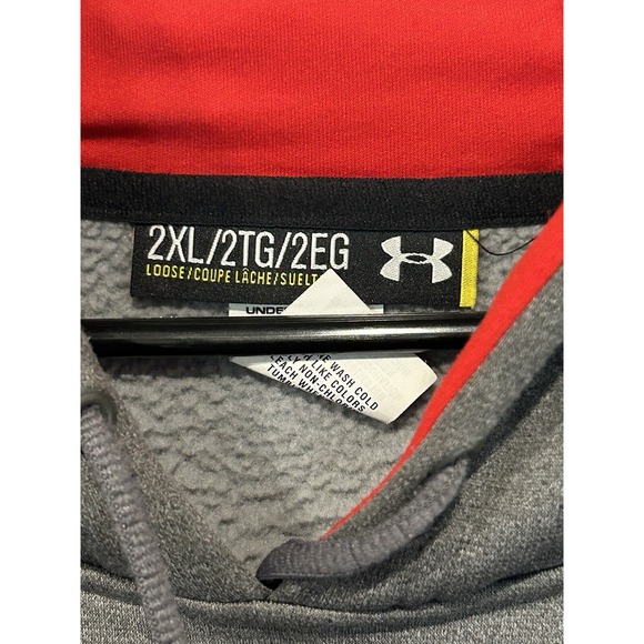 Men's 2XL Under Armour Hoodie Gray - Picture 3 of 3